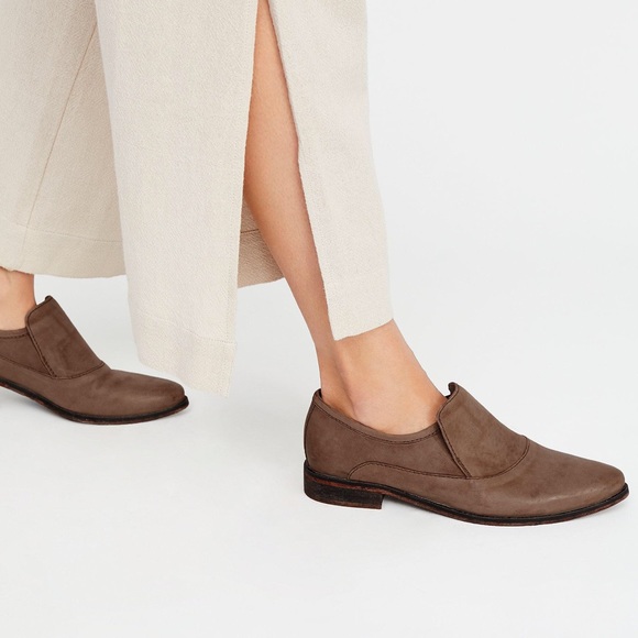 Free People Brown Brady Slip on Loafer NIB size 39 BEAUTIFUL BOHO - Picture 2 of 13